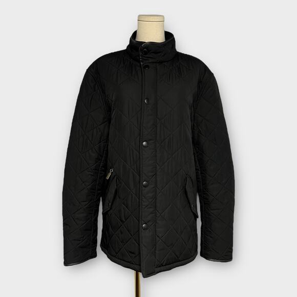 Barbour Powell Quilted Jacket Men's XL Black - Picture 2 of 10